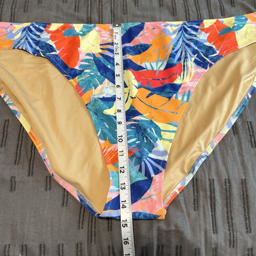 Old Navy Bikini Bottoms Women’s 4X Tropical Leaf Print Lined Swim Brief Beach - Picture 7 of 7